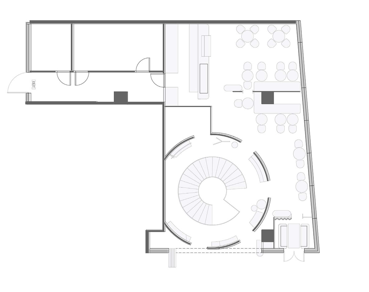 S&ograve; Studio combines metallic and pinkish-colored interior for Beijing store