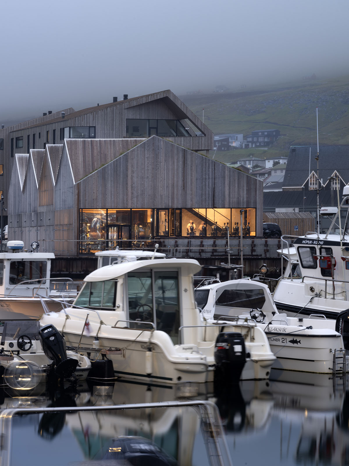 Klaksvik Row Club by Henning Larsen pays homage to Faroe Islands' traditional architecture