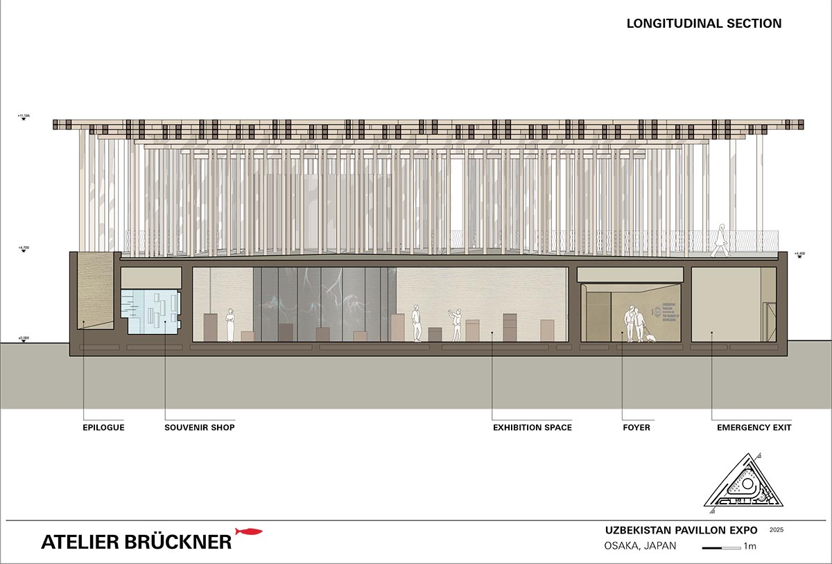 Atelier Brückner imagines the Uzbekistan Pavilion as a sculptural wooden forest at Osaka Expo 2025