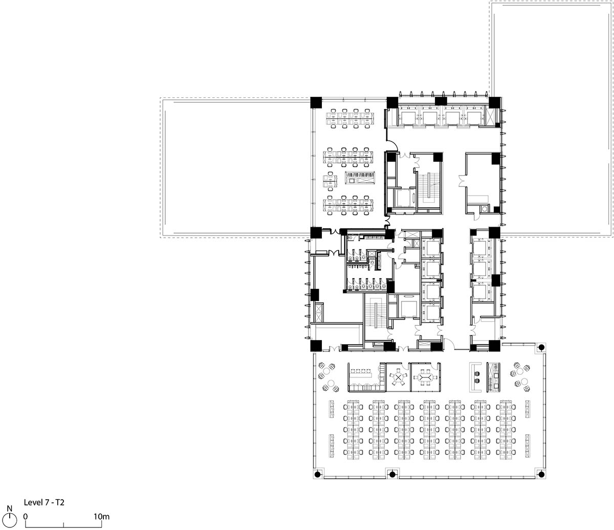 DJI Sky City Skyscrapers by Foster + Partners feature almost invisible sky-bridge in Shenzhen
