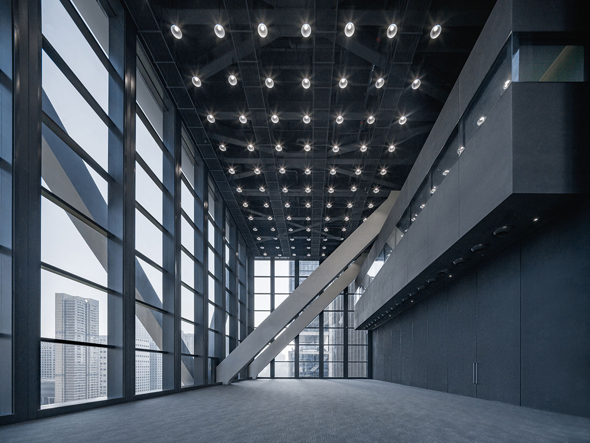 DJI Sky City Skyscrapers by Foster + Partners feature almost invisible sky-bridge in Shenzhen