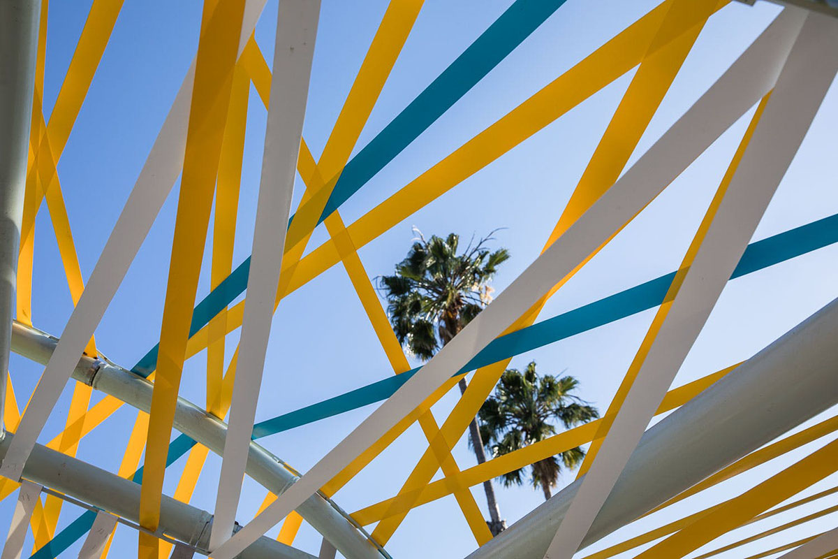 Selgascano's Serpentine Pavilion rebuilt in Los Angeles celebrating Second Home's new location