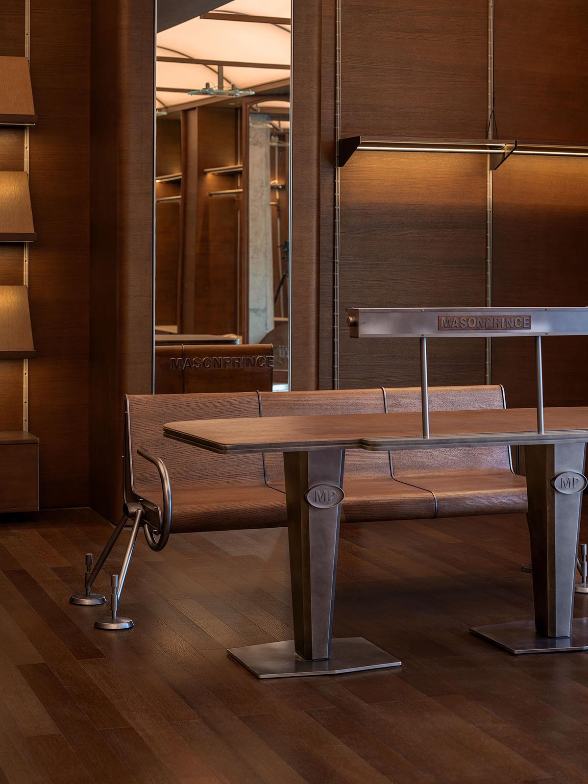 TOMO Design brings retro aesthetics with office-inspired scenography into a fashion store