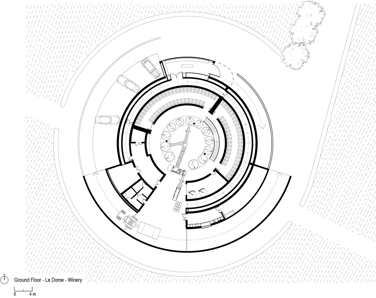 Foster + Partners completes circular Le Dôme winery in the rolling ...