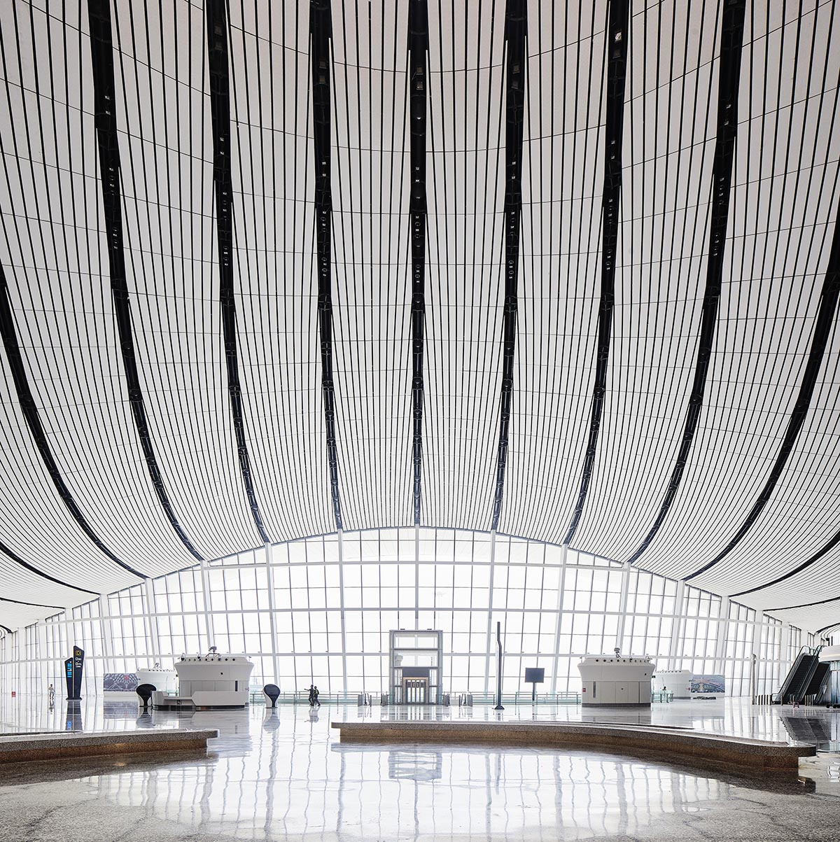 Zaha Hadid Architects opens Daxing International Airport with its 