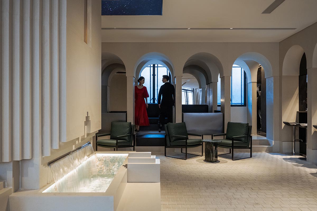 Wutopia Lab takes customers back in time under the vaulted arcades in this cafe in Shanghai