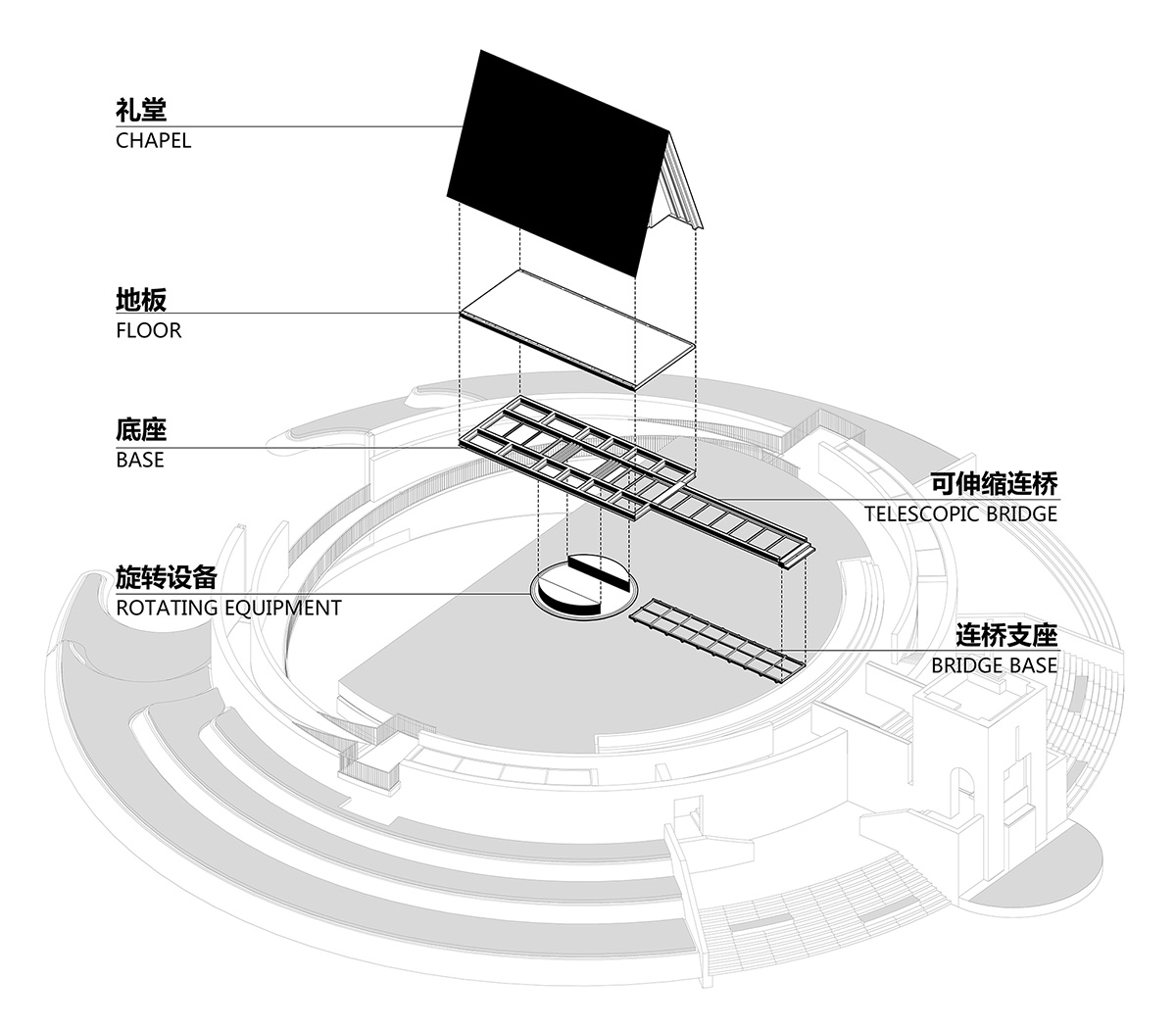 Shanghai United Design Group combines earthy elements with geometric forms for Dysis Chapel in Hainan