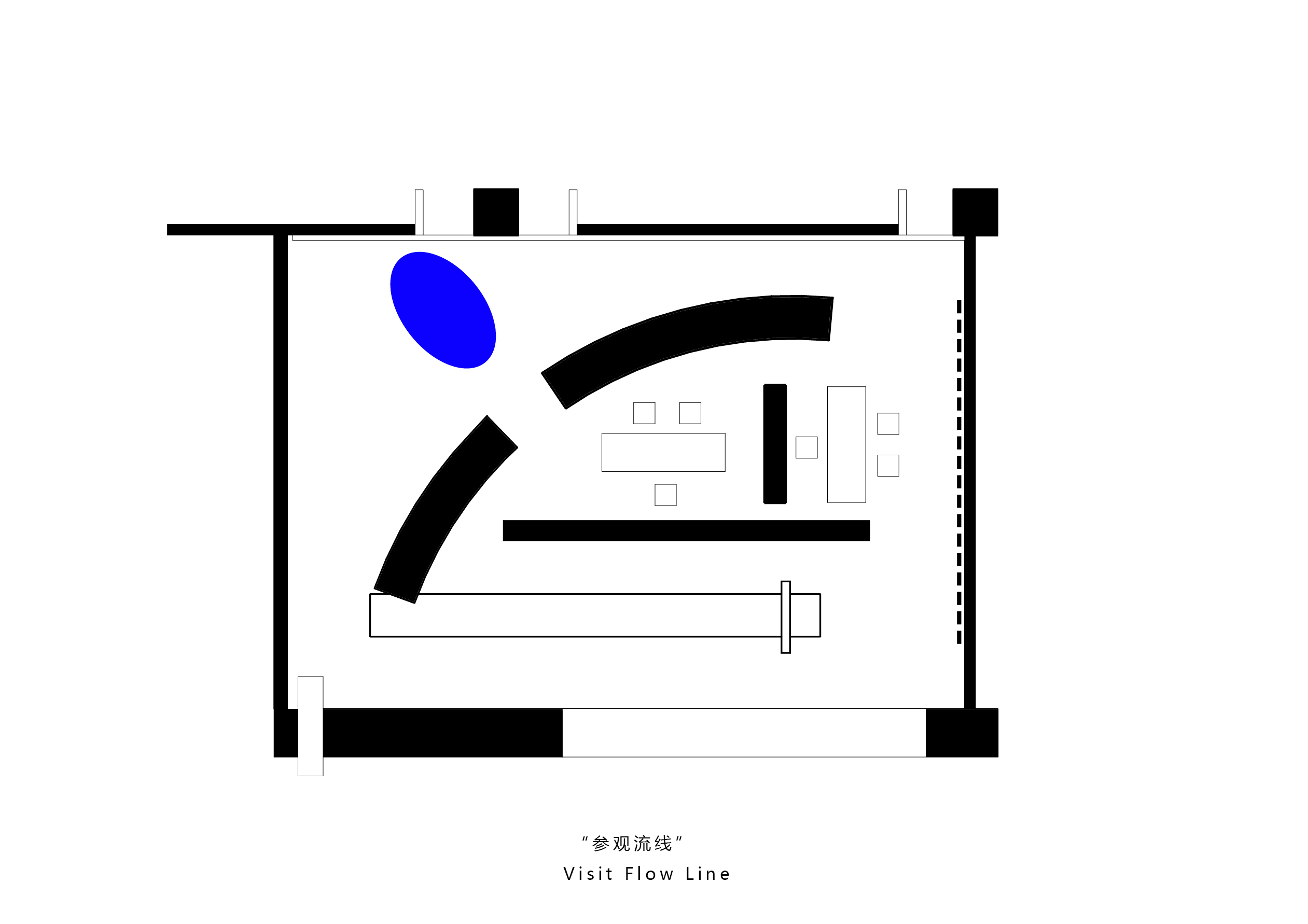AD ARCHITECTURE creates artistic paint showroom with with irregular geometric lines in China