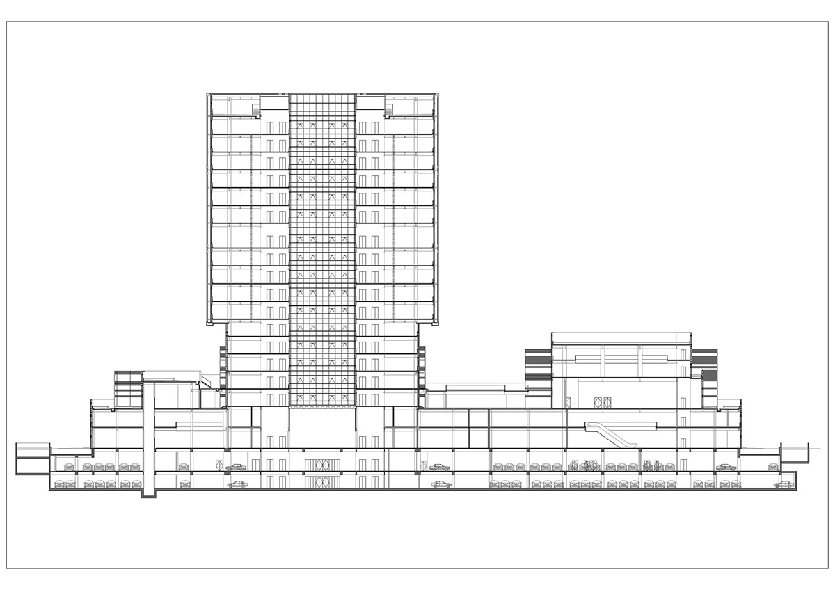 UAD completes Cube office building with staggered cubic volumes and lacework-clad tower in Hangzhou