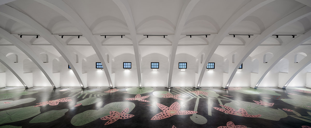Roarc Renew repurposes old granaries as an art centre with flowing brick corridors in Jiaxing, China