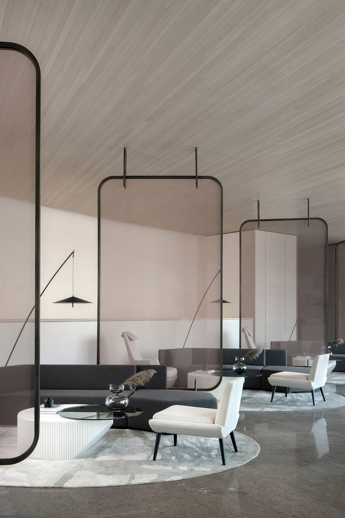 ONE-CU Interior Design Lab completes interiors of Xi'an Vanke - View Lake Sales Center in China