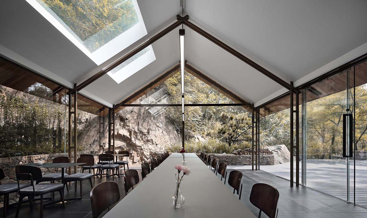 gad · line+ studio renovates old rubble houses and surrounding with light steel structures in China