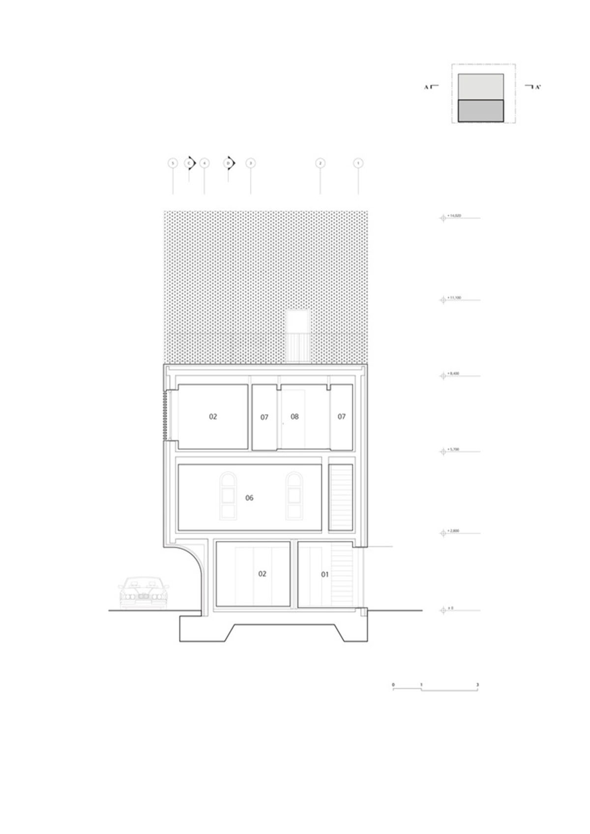 stpmj's New Five-Story House Adapts To A Narrow Plot With