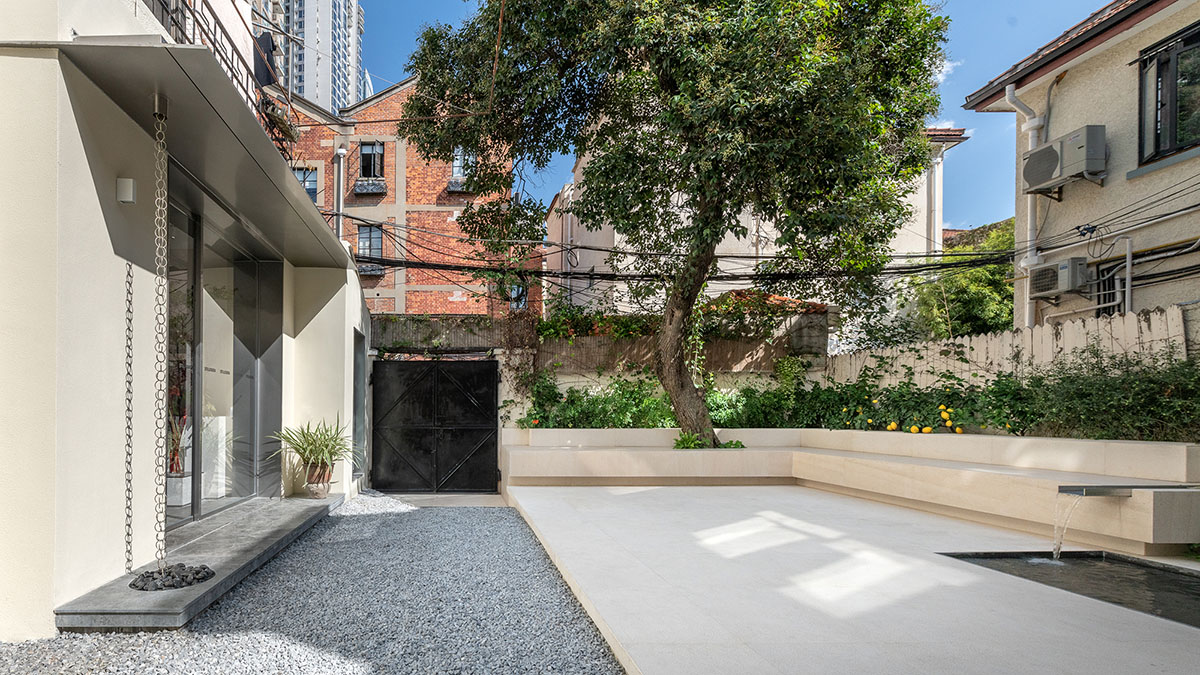 More Design Office's Absolute Flower Shop features cellular spaces with flower arrangements
