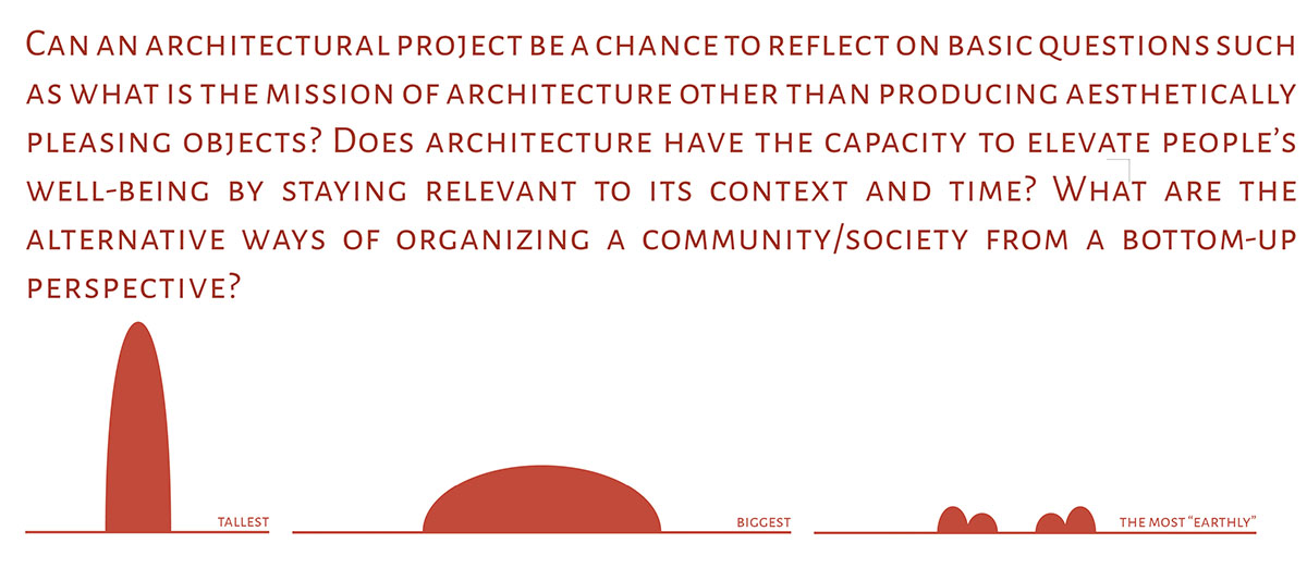 ZAV Architects built colorful-domed housing made of rammed earth and sand on Hormuz island, Iran