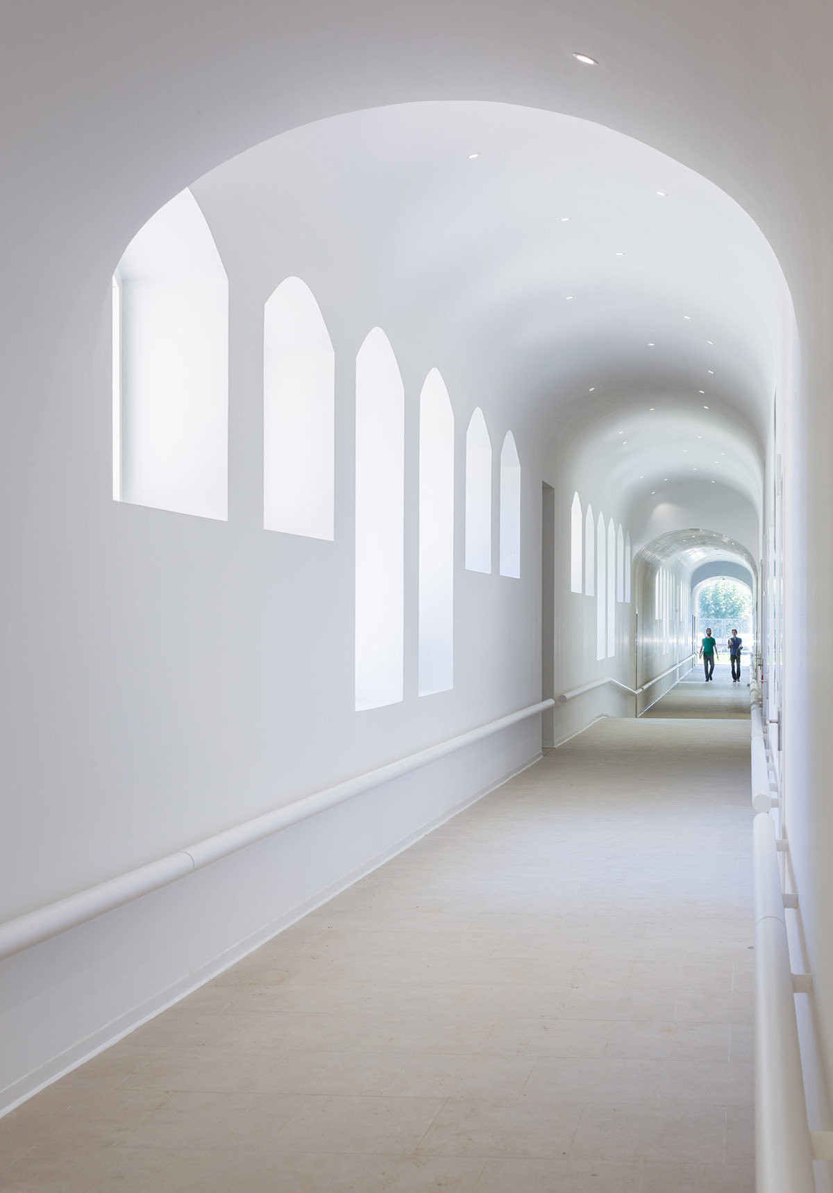 Vaillo+Irigaray Architects' pavilion-like Psychiatric Center is dissolved within historic buildings