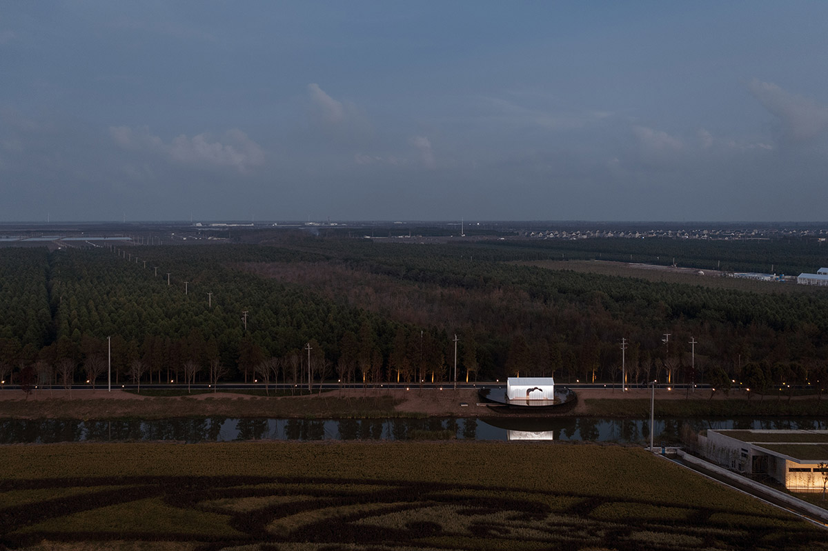 Wutopia Lab converts abandoned pump house into a pavilion with cloud-shaped translucent panels 