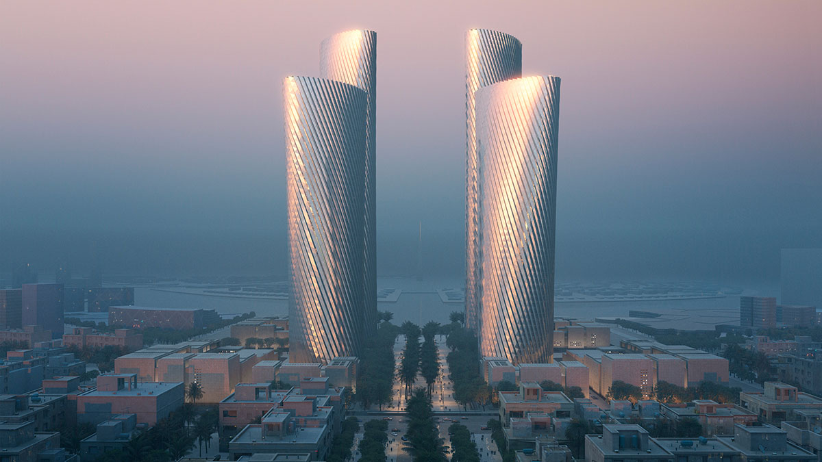 Foster + Partners reveals design for marine-grade aluminium clad Lusail Towers in Qatar