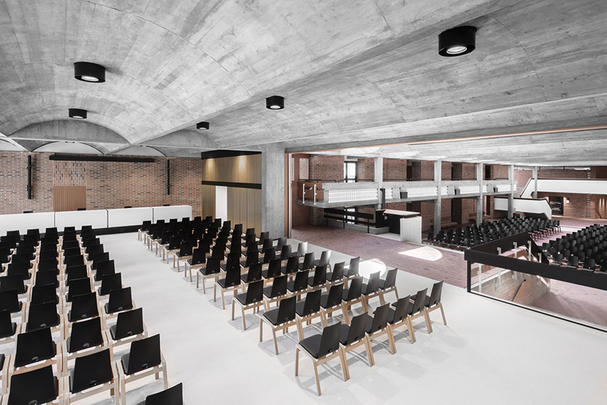 MoDusArchitects renovates Cusanus Academy with subtle elements in Bolzano, Italy