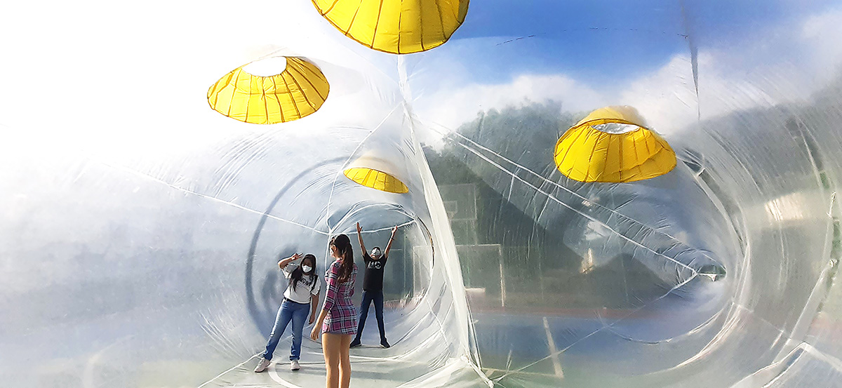 Corhuila University students in Colombia installed Artificial Topographies developed with 3D modeling