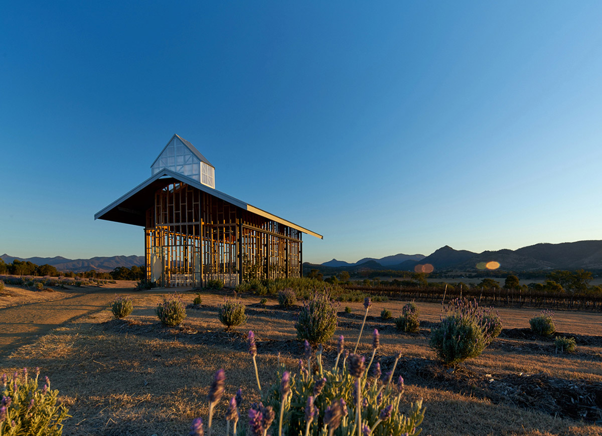 Wilson Architects built small wooden 