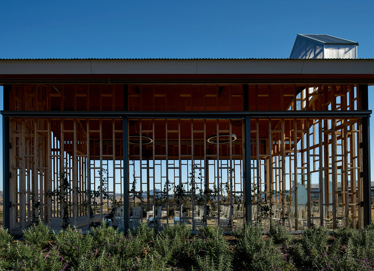 Wilson Architects built small wooden 