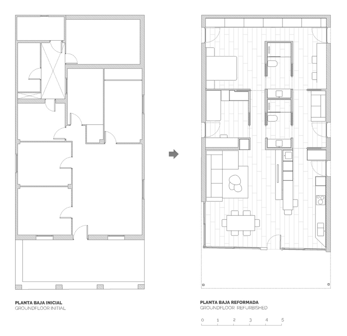 Pablo Muñoz Payá Arquitectos renovates former house with wooden shutters in Spain