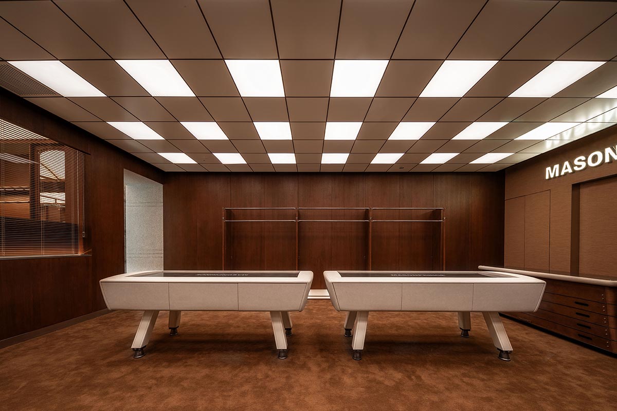 TOMO Design brings retro aesthetics with office-inspired scenography into a fashion store