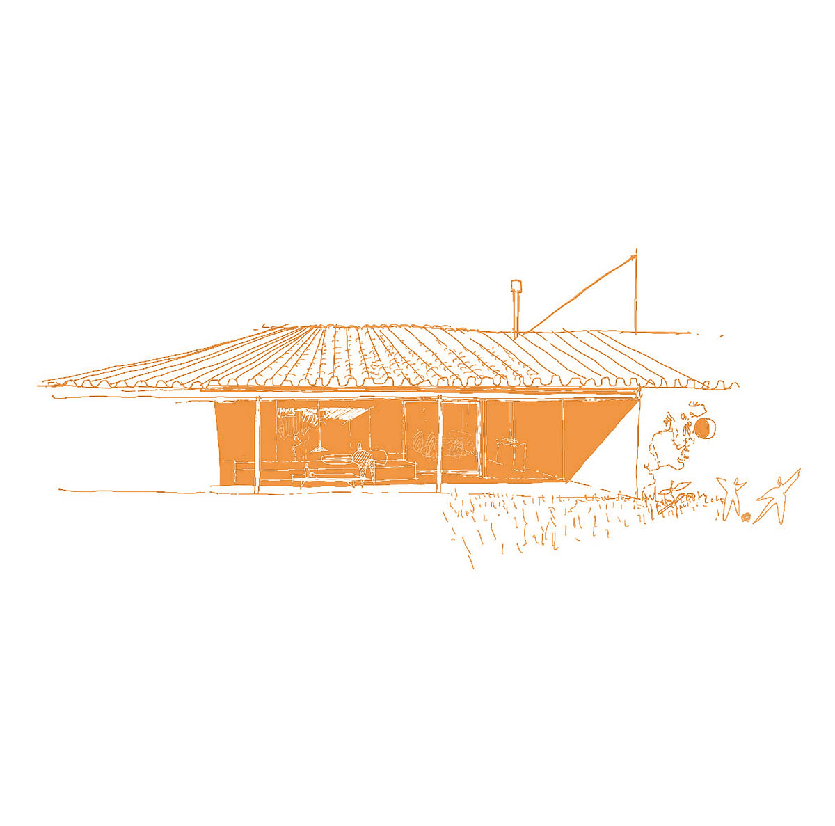 This house interacts with light and space, dimming to create a harmonious architectural experience