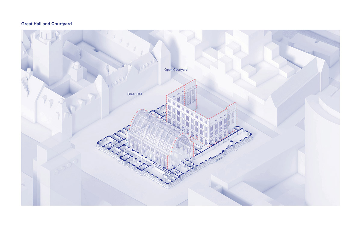 ODA to expand Rotterdam's historic post office with tower featuring mini vaulted windows