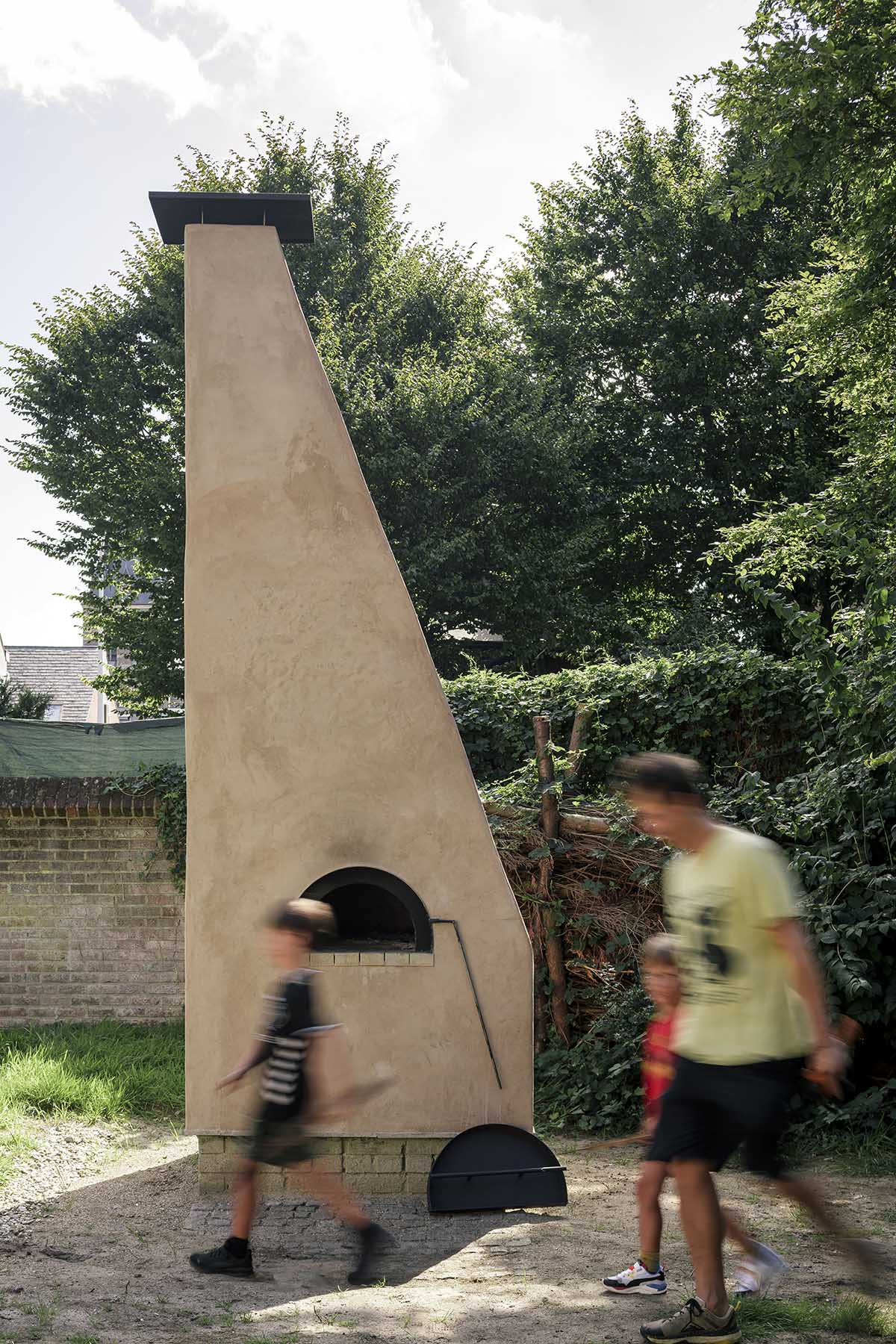Hasselt University students built Building Beyond Pastorie Pavilion from reclaimed materials