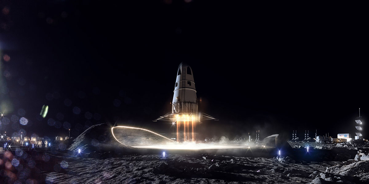 SOM releases its concept for Moon Village, the first full-time human habitat on the lunar surface