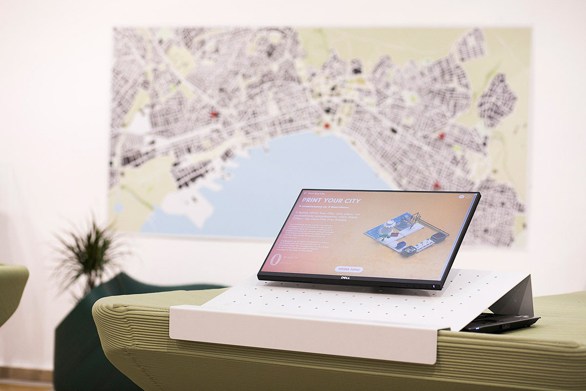 The New Raw designed this 3D printed street furniture from household plastic waste