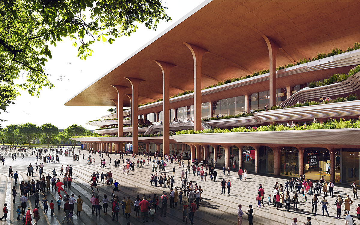 Zaha Hadid Architects designs Xi’an's new stadium that features garden terraces and open facades