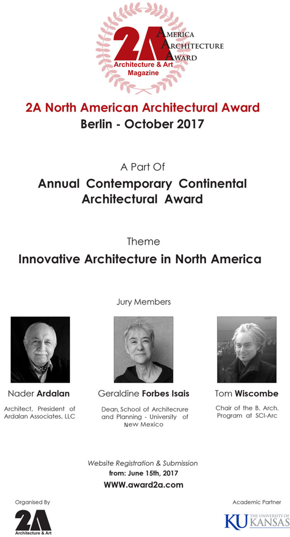 Call for projects: 2A Continental Architectural Award Berlin 2017