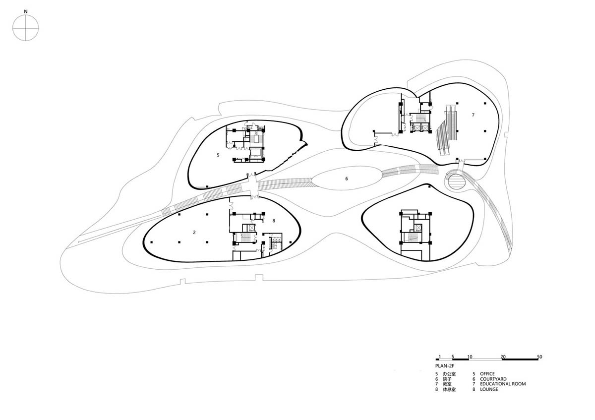 CROX's super smooth Liyang Museum sits on undulating hills as part of the nature in Changzhou