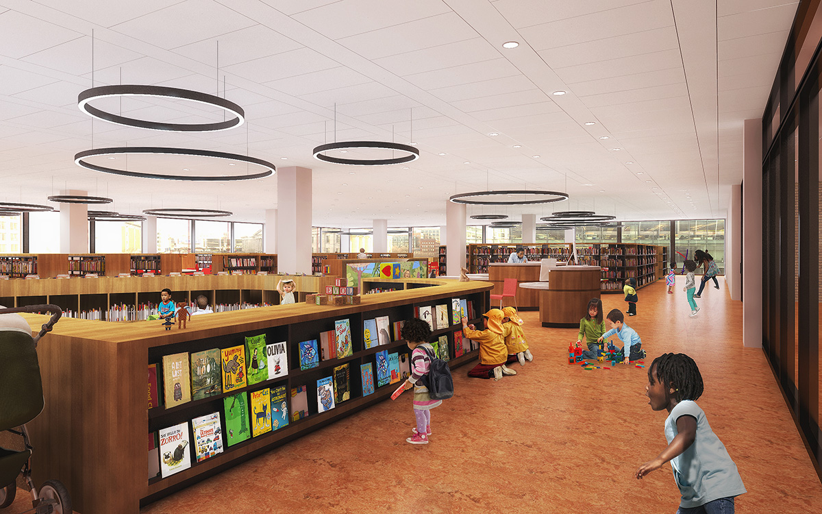 Mecanoo offers fly-through preview of Martin Luther King Jr. Memorial Library in Washington DC