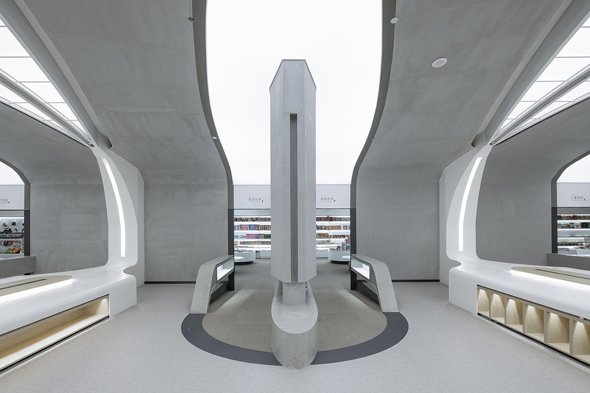Gonverge Interior Design completes futuristic Fengdong E Pang Bookstore in Xi'an City