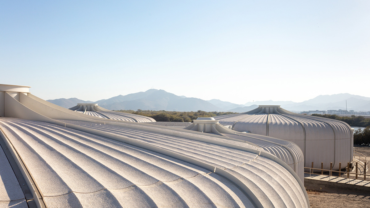 Hopkins Architects created seven interconnected pods for Turtle Sanctuary in Sharjah