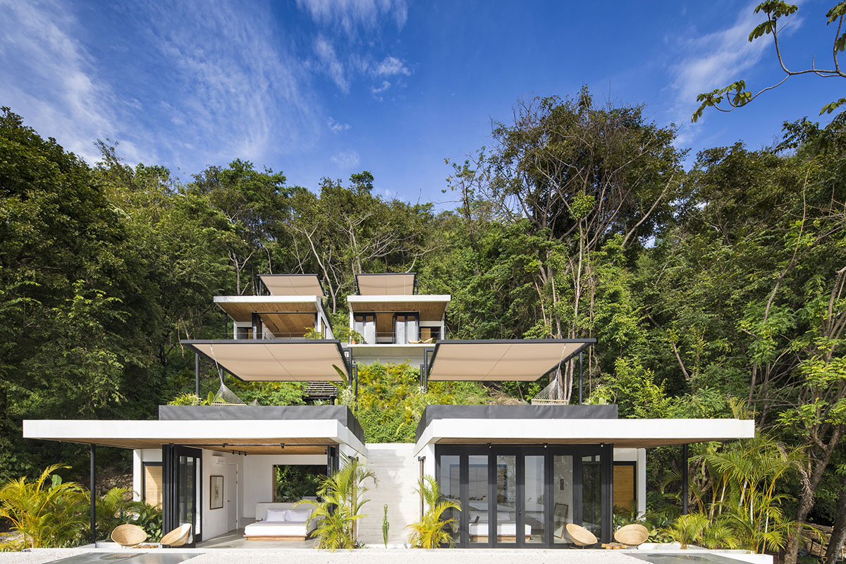 Studio Saxe completes terraced boutique hotel on a steep hillside in Costa Rica