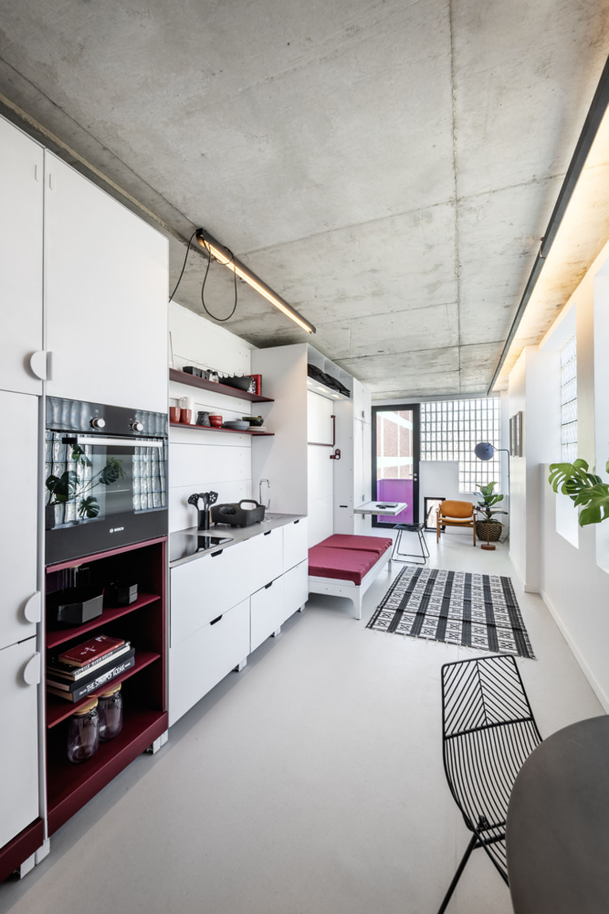 Two Five Five Architects adds protruding bright pink marshmallow balconies to apartment in Cape Town