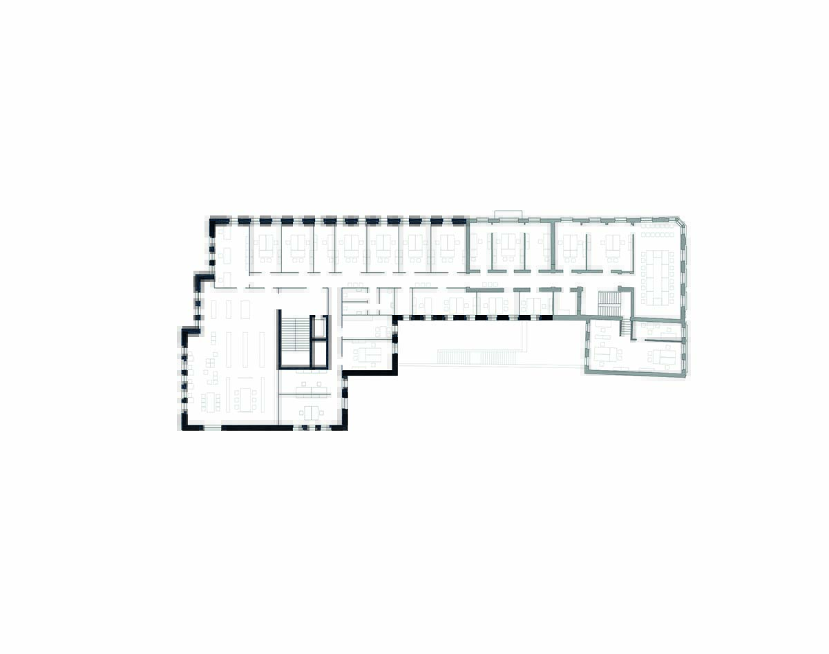 JSWD extends 1960s town hall with interlocking structures and perforated façade in Germany 