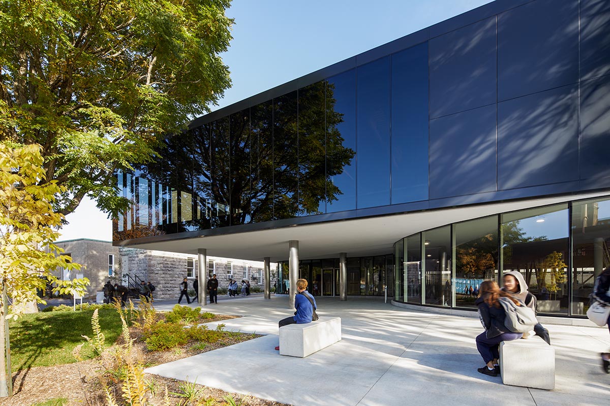 ACDF Architecture merges strict and fluid geometries for a sports complex in Montreal