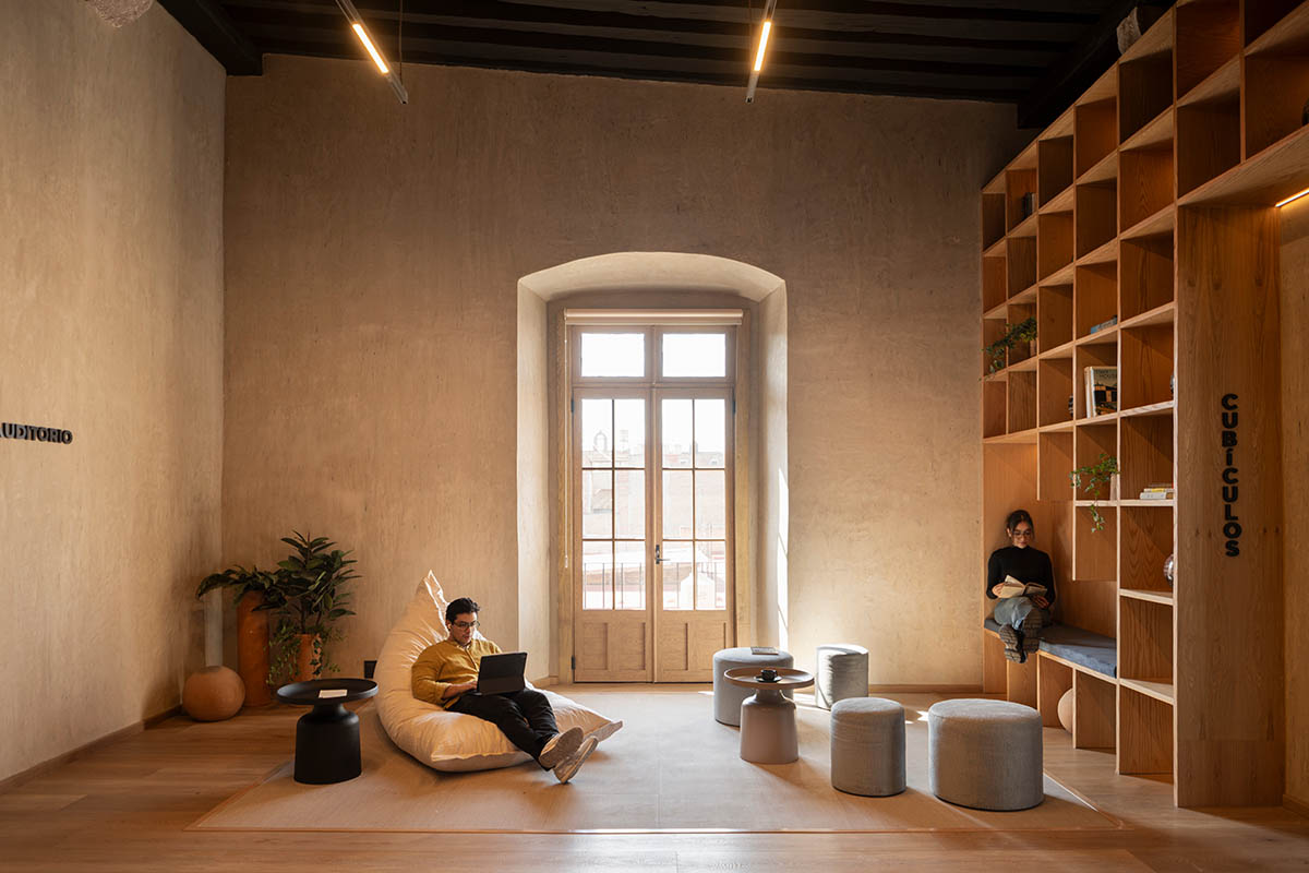 FMA. designs corporate building with warm, earthy tones in a former 17th-century convent
