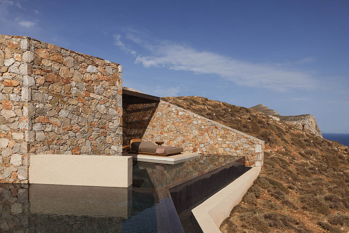 Eco-resort by Block722 pairs earthy and soft beige tones on Folegandros island 