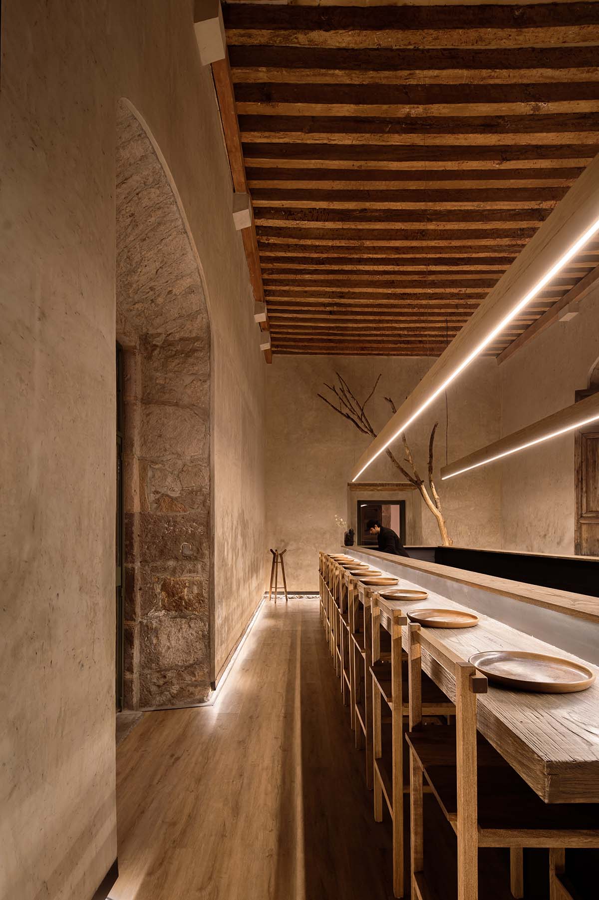 FMA. designs interiors of bar with raw and rustic details in Morelia, Mexico