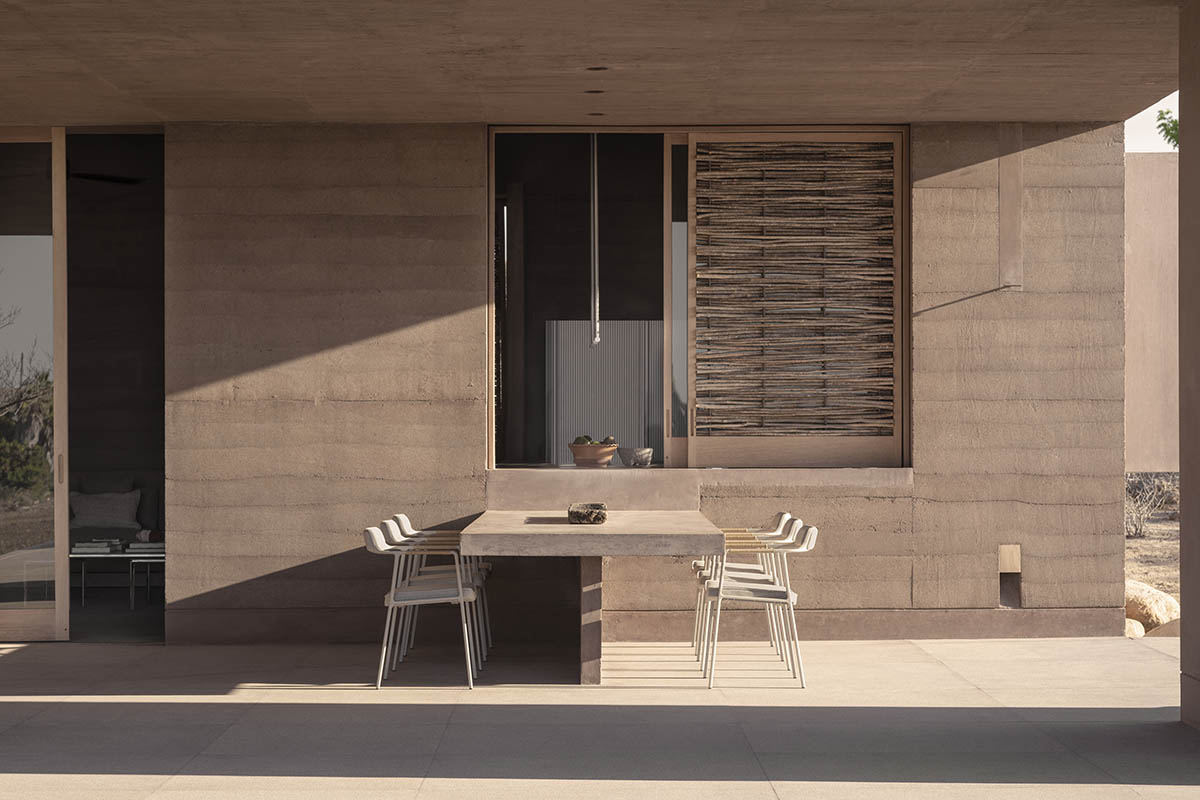 Rammed earth guesthouse by PPAA blends Mexican and Danish influences in Todos Santos