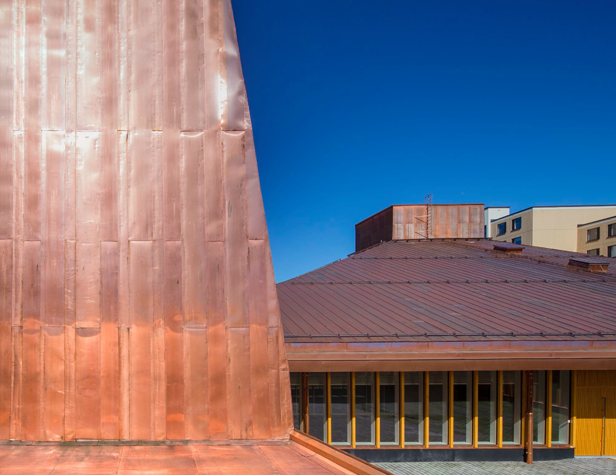A Closer Look At OOPEAA’s Copper-Clad Suvela Chapel In Finland