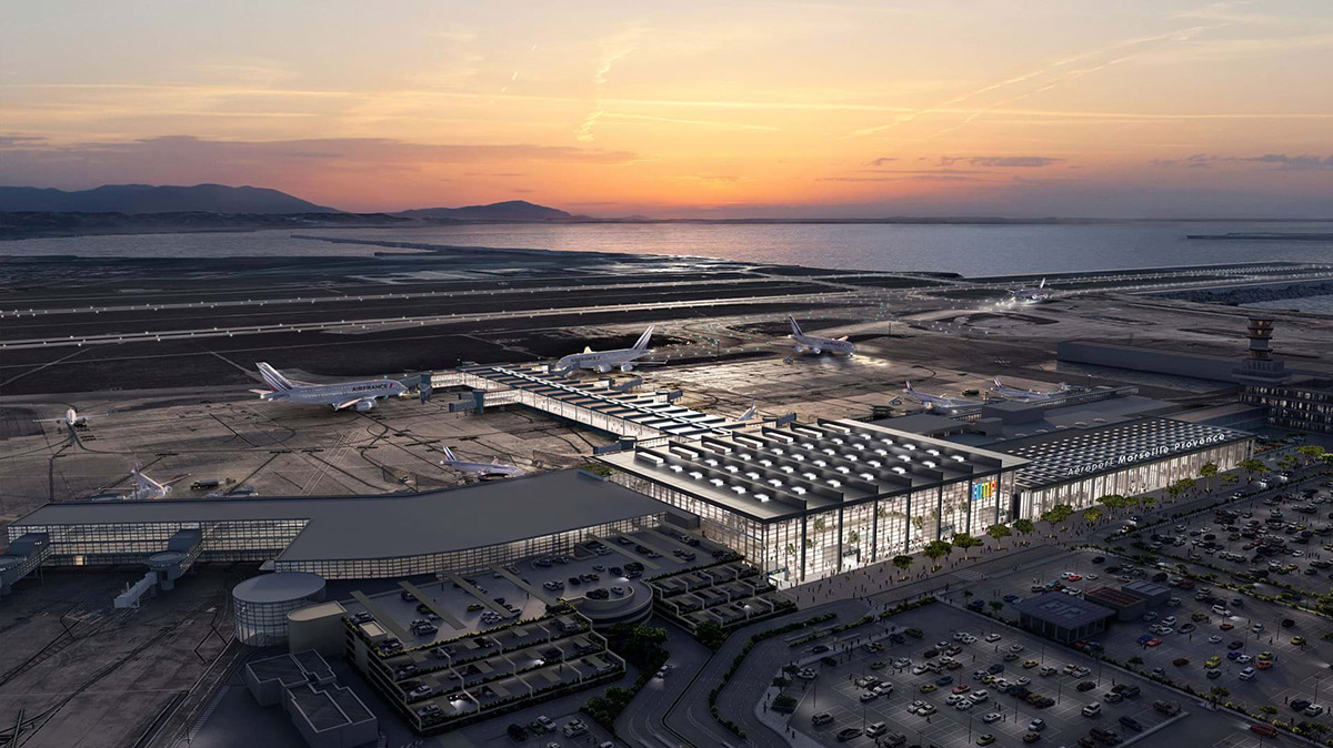 Foster + Partners wins competition to extend Marseille Airport with 22-metre-high glazed hall
