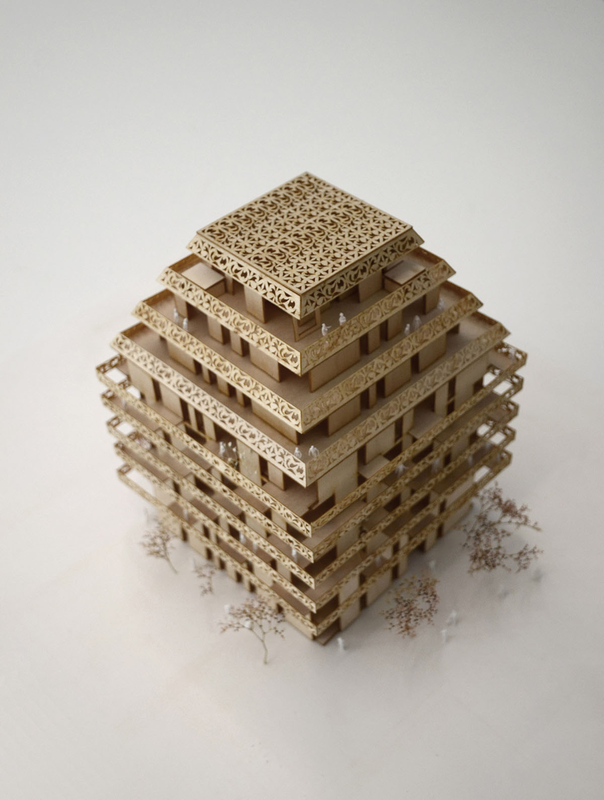 Reiulf Ramstad Architects creates copper terraces for the new residential building in Norway